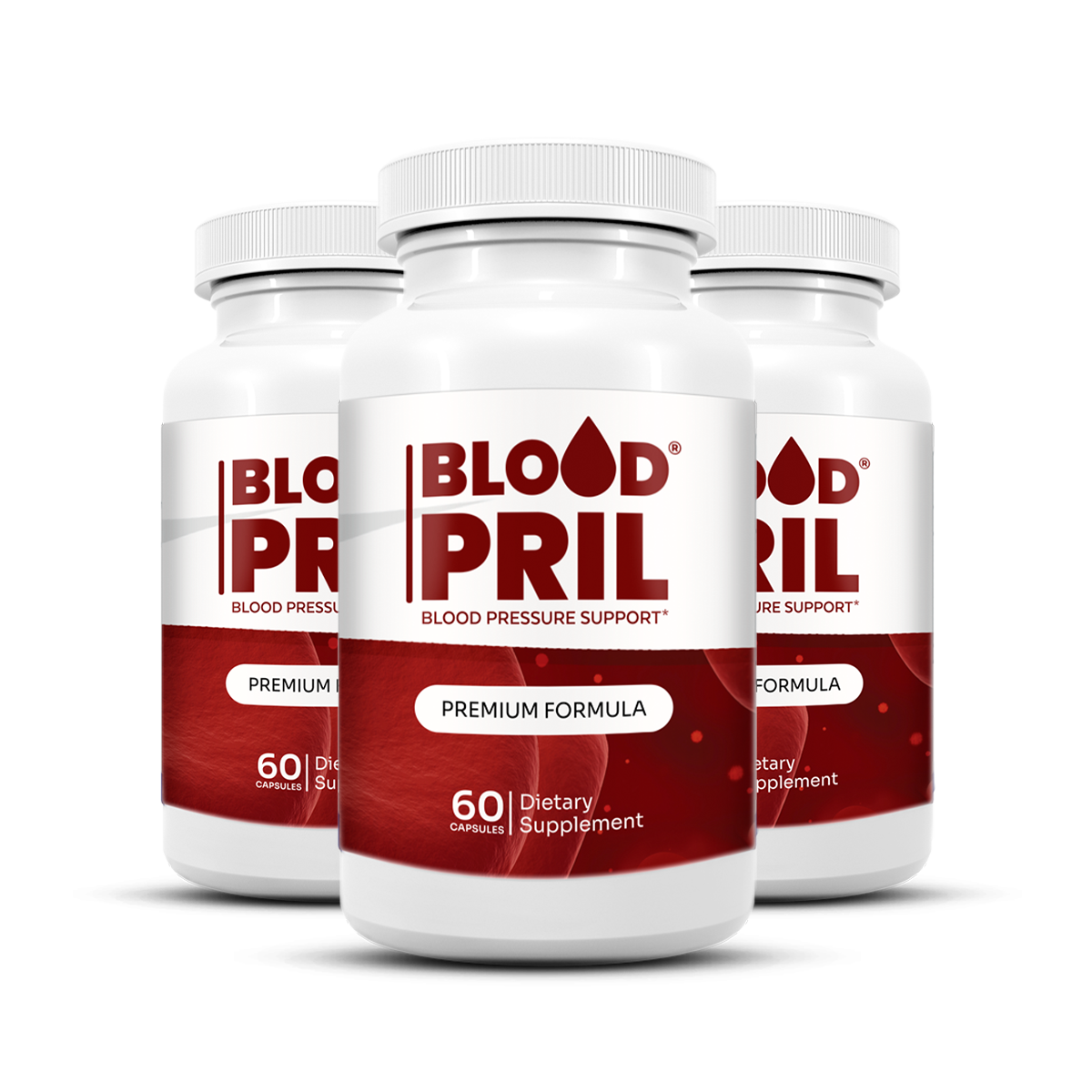 BloodPril blood pressure support capsules, 3-bottle kit